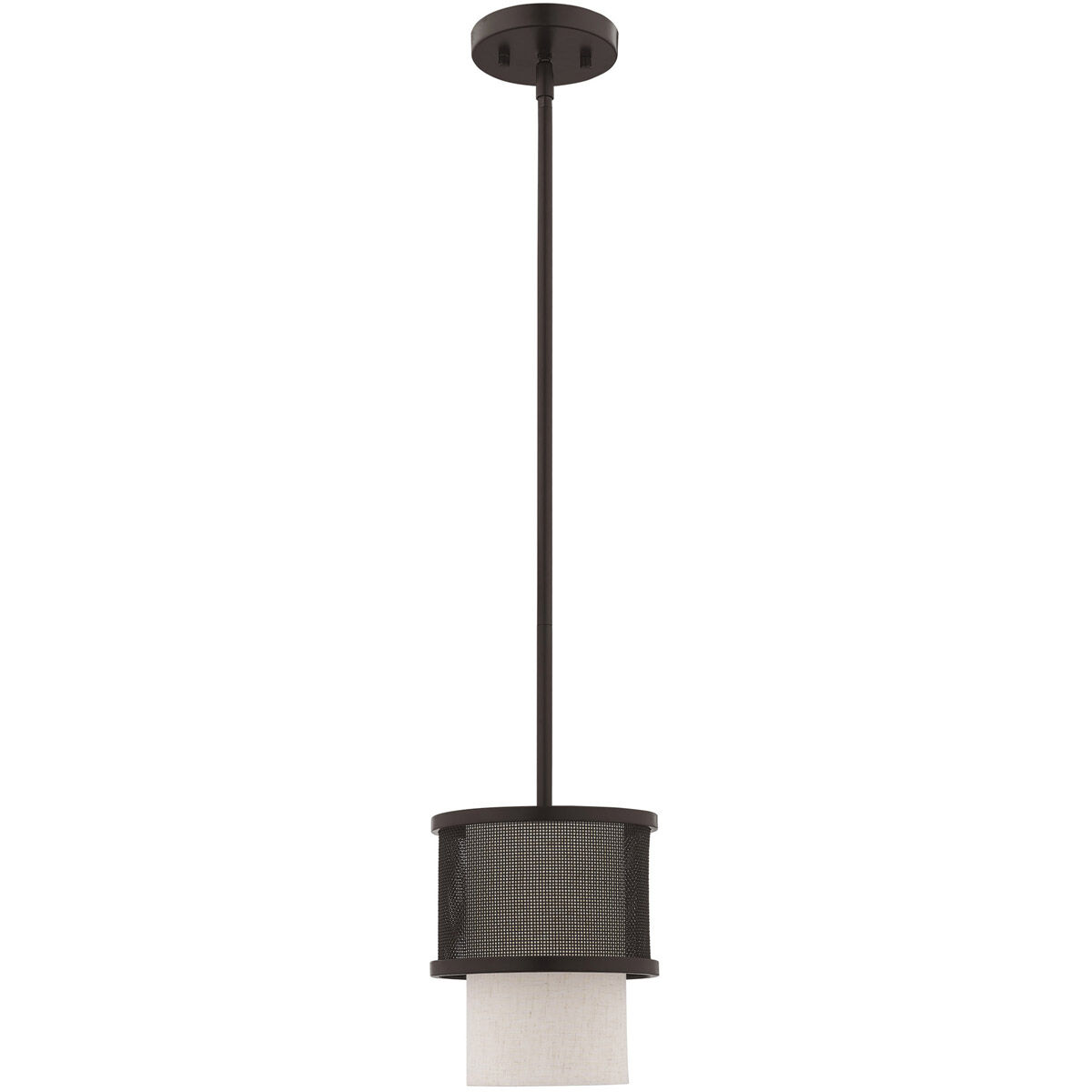 Braddock 1 Light 7 inch Bronze Mini Pendant Ceiling Light