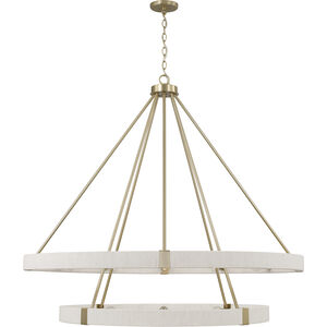 Delaney 20 Light 48 inch Matte Brass Chandelier Ceiling Light