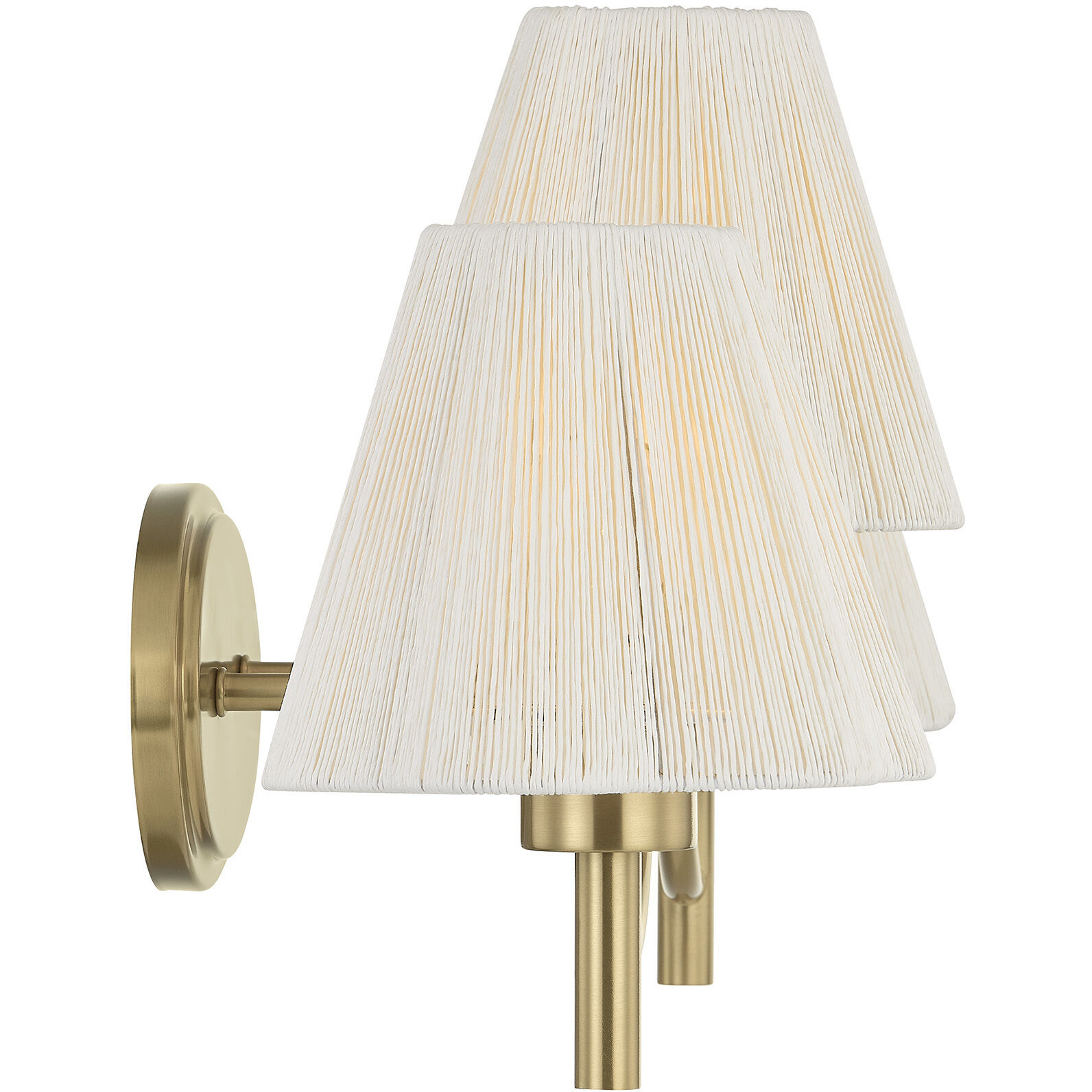 Rosa 3 Light 24.5 inch Noble Brass Bathroom Vanity Light Wall Light