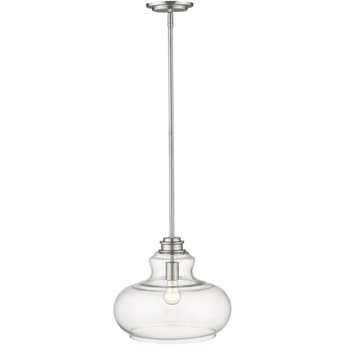 Torrel 1 Light 14 inch Satin Nickel Pendant Ceiling Light