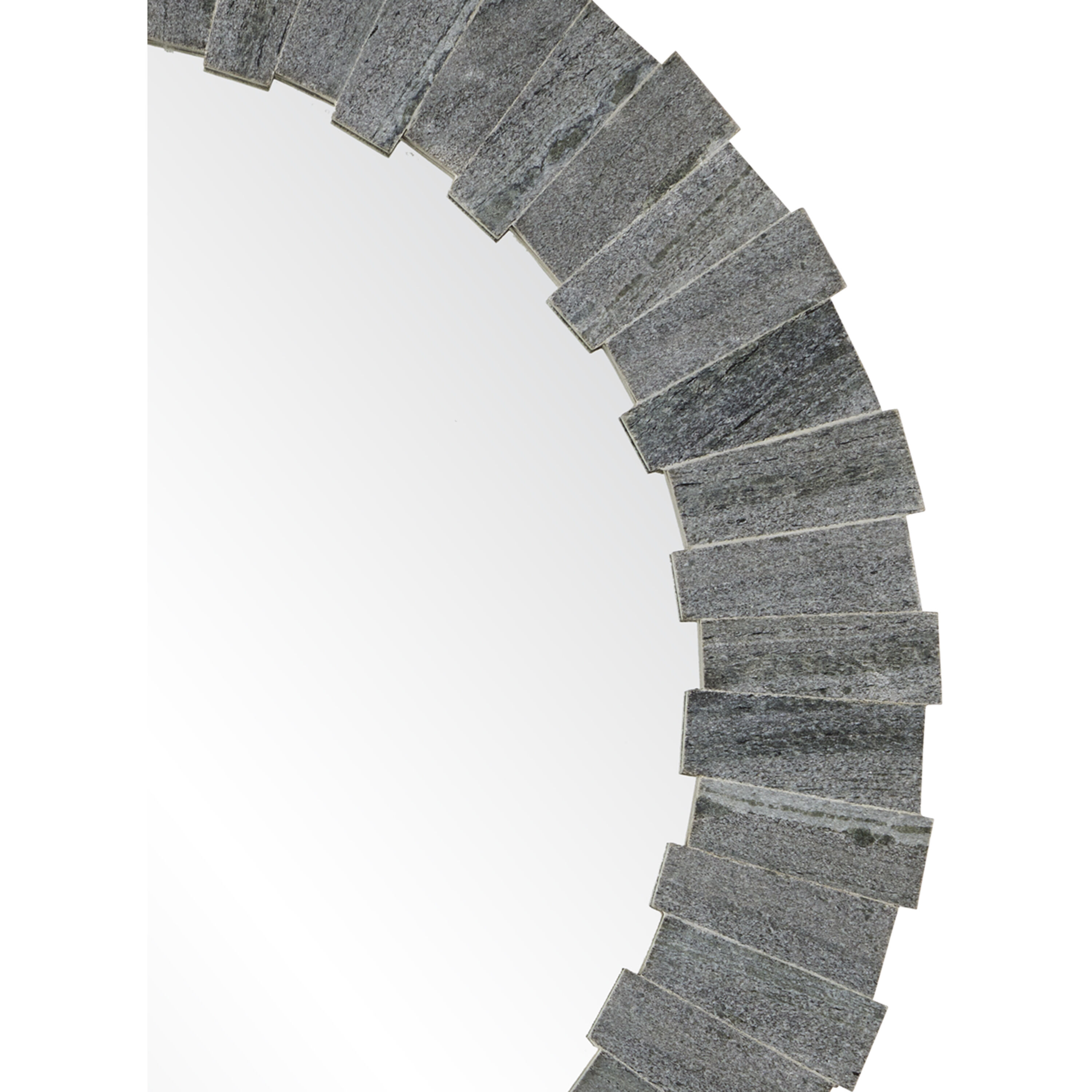 Dario 38.5 inch Gray and Mirror Mirror