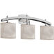 Clouds 3 Light 25.5 inch Brushed Nickel Bath Bar Wall Light in Oval, Incandescent, Oval