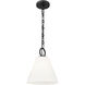 Alaric 1 Light 10 inch Matte Black Pendant Ceiling Light