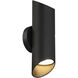 Marino LED 14 inch Black Outdoor Wall Sconce