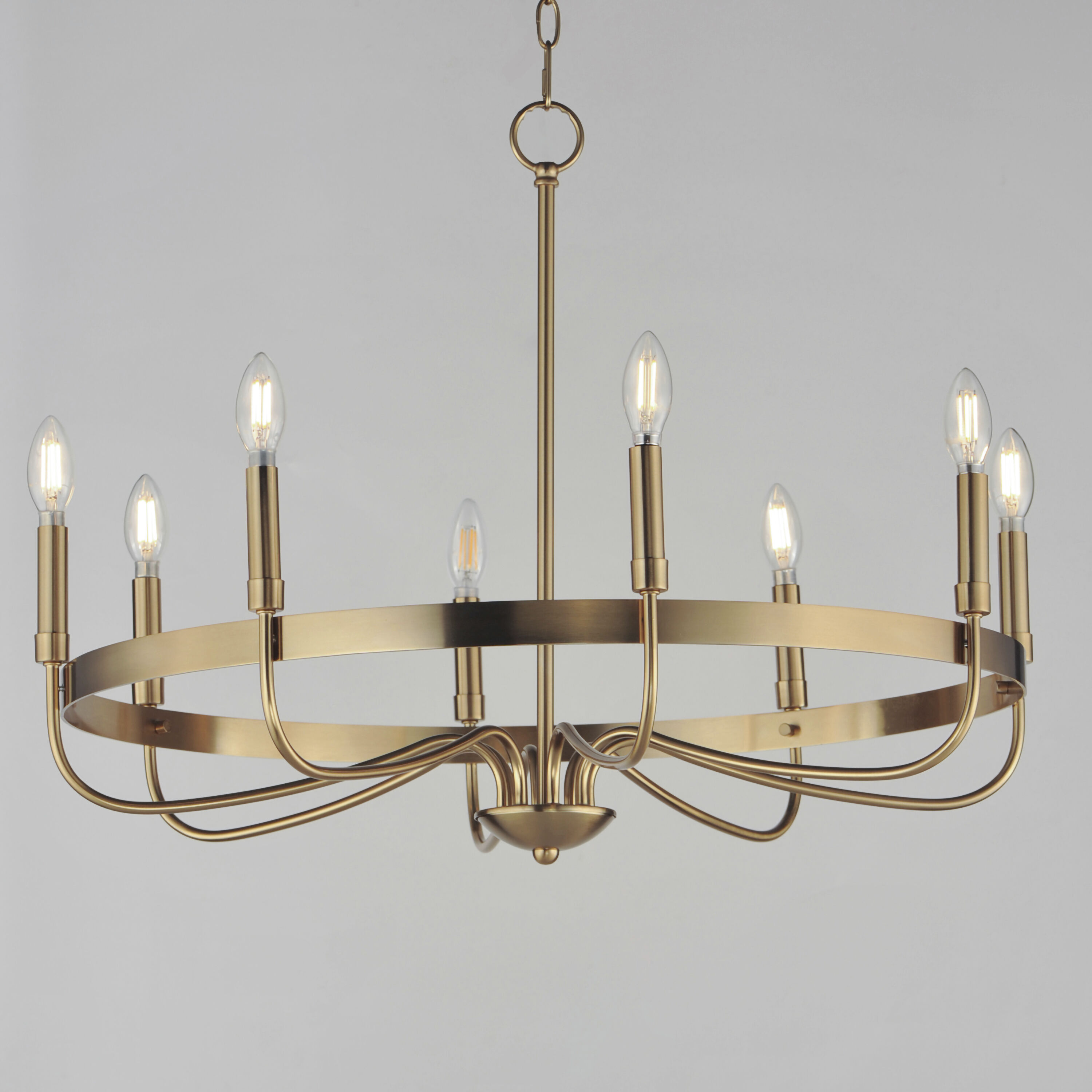 Frankie 8 Light 29 inch Heritage Single-Tier Chandelier Ceiling Light