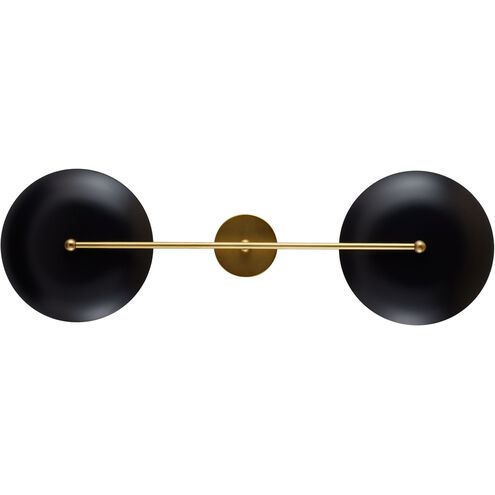 Griffith 2 Light 12 inch Antique Brass Sconce Wall Light