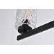 Cassie 5 Light 42 inch Black Bath Sconce Wall Light