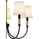 Bayside 5 Light 25 inch Matte Black Chandelier Ceiling Light