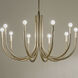 Odensa LED 40.25 inch Champagne Bronze Chandelier Ceiling Light in Brushed Gold and Champagne Bronze