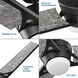 Kasota 56 inch Graphite with Charcoal Linen Blades Outdoor Ceiling Fan