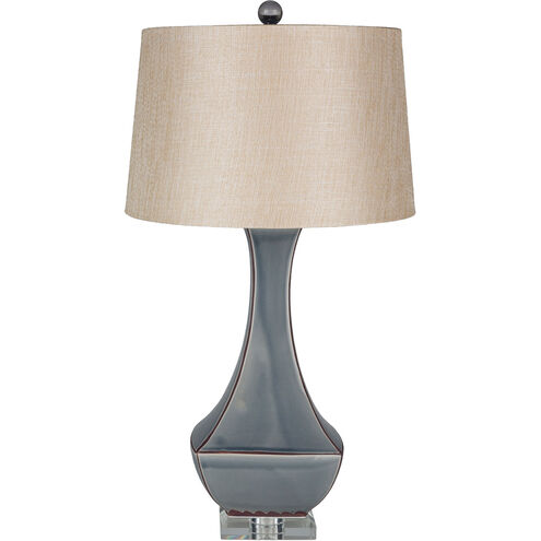 Delhi 30.5 inch 100 watt Slate Gray Table Lamp Portable Light