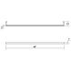 Thin-Line LED 48 inch Satin Black Wall Light