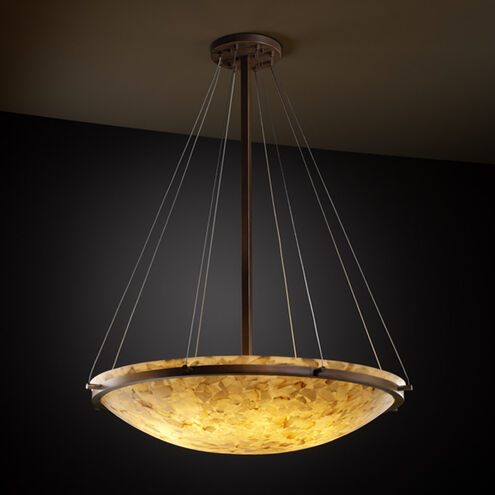 Alabaster Rocks LED 39 inch Dark Bronze Pendant Ceiling Light in 6000 Lm LED