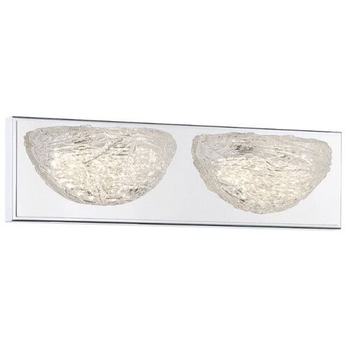 Modern Ice LED 16 inch Chrome Bath Light Wall Light