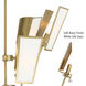Ricochet 8 Light 40 inch Soft Brass Chandelier Ceiling Light