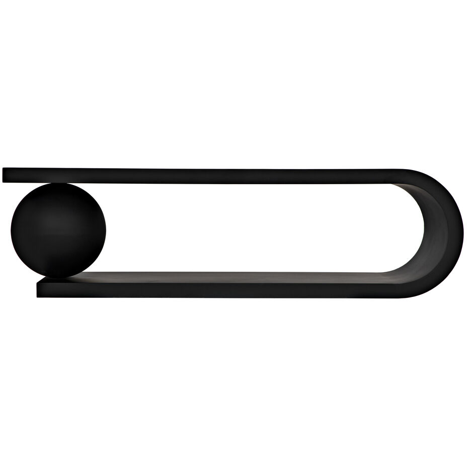 Estelle 62 X 18 inch Matte Black Coffee Table