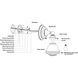 Huntley LED 7 inch Natural Brass Bathroom Light Wall Light