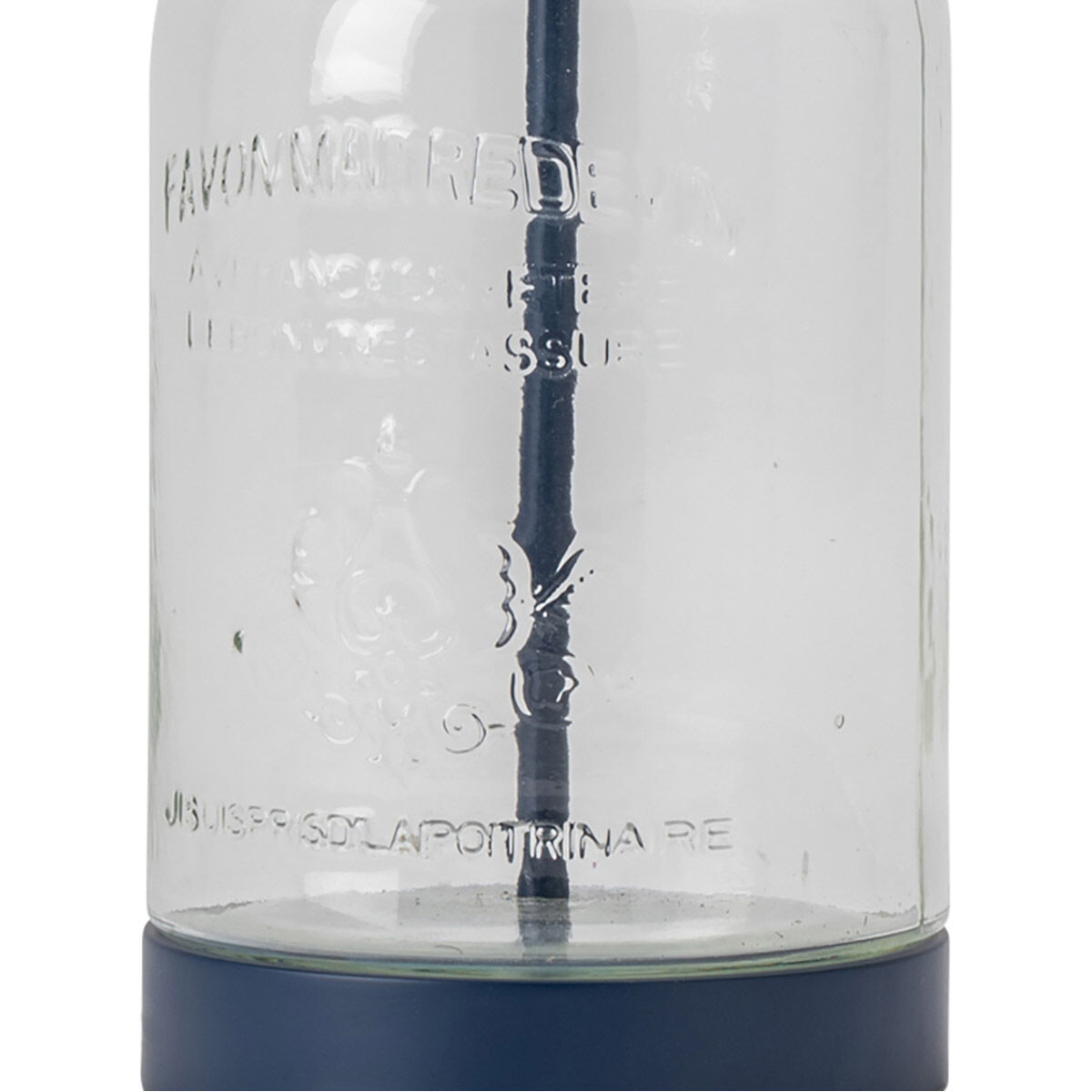 Amelia 27 inch 150.00 watt Clear and Blue Table Lamp Portable Light