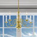 Williamsburgh 5 Light 24 inch Polished Brass Chandelier Ceiling Light