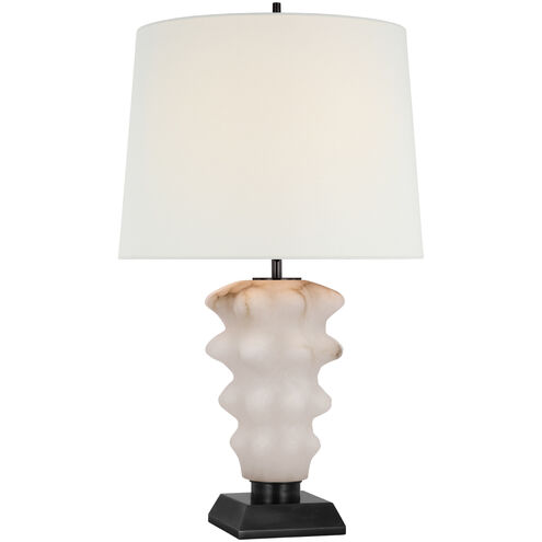 Thomas O'Brien Luxor 31.5 inch 15.00 watt Alabaster and Bronze Table Lamp Portable Light, Large
