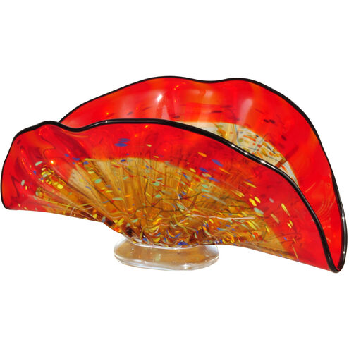 Evelyn 13 X 6 inch Hand Blown Art Glass Vase