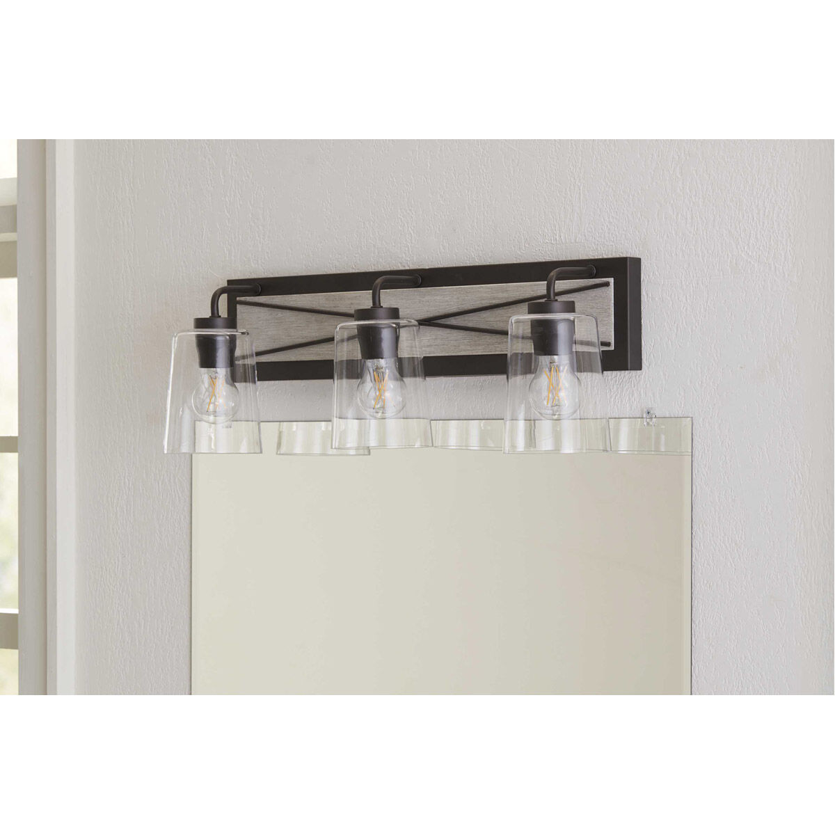 Briarwood 3 Light 24.75 inch Graphite Bath Vanity Wall Light