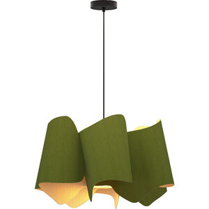 Camila 1 Light 26 inch Green Pendant Ceiling Light in Green/Ash, WEP Collection