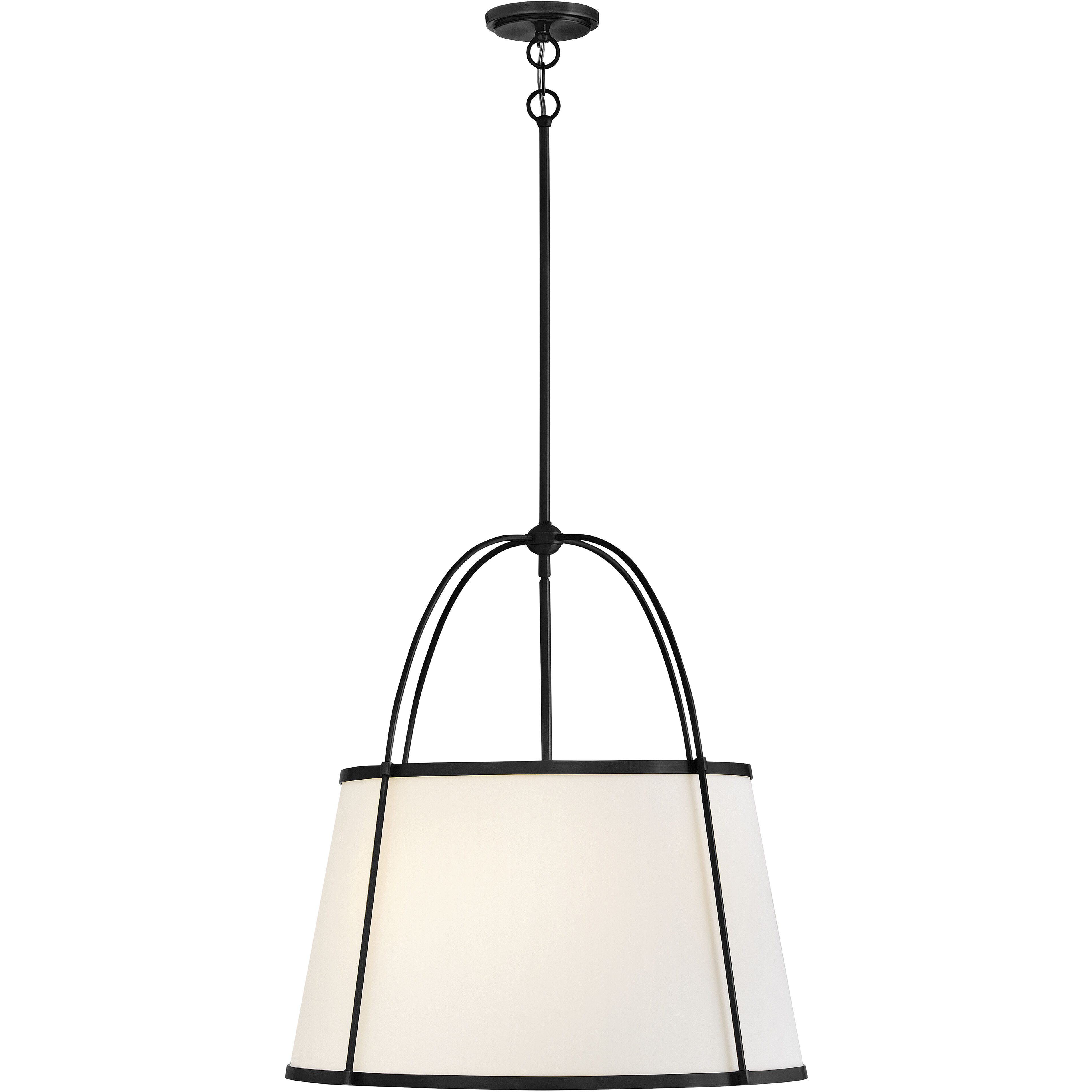 Clarke 4 Light 24.5 inch Black Chandelier Ceiling Light