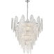 Frozen Cascade 13 Light 34 inch Polished Chrome Chandelier Ceiling Light