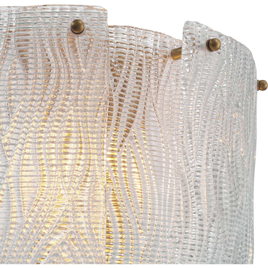Asinara Wall Lamp Wall Light in Textured Glass