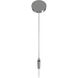 Main St. LED 5 inch Polished Nickel Pendant Ceiling Light in Frosted