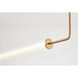 Canada LED 5 inch Brass LED Chandelier Ceiling Light