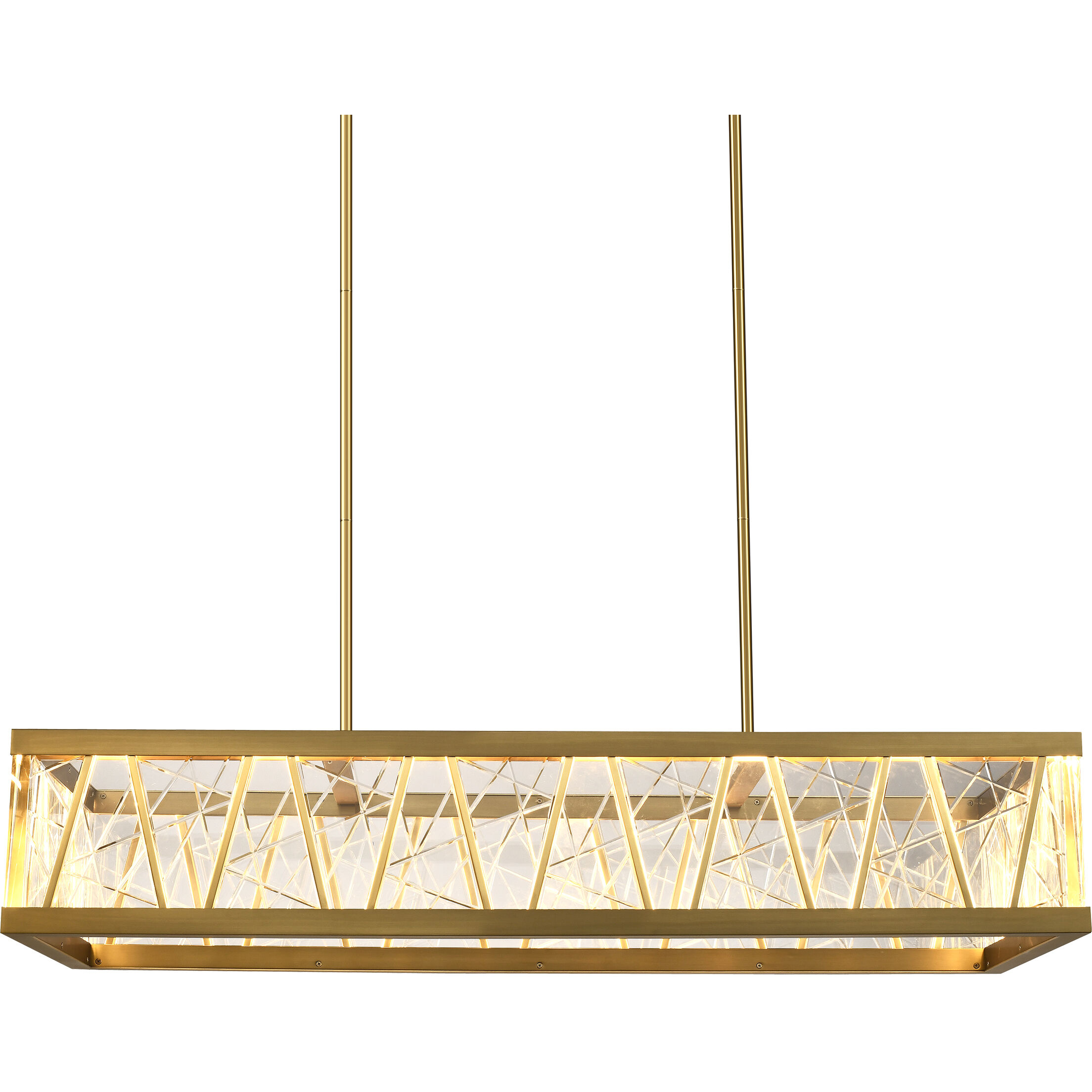 Lucus 2 Light 18 inch Aged Brass Chandelier Ceiling Light