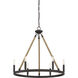 Modern Farmhouse 6 Light 25 inch Oil Rubbed Bronze Chandelier Ceiling Light