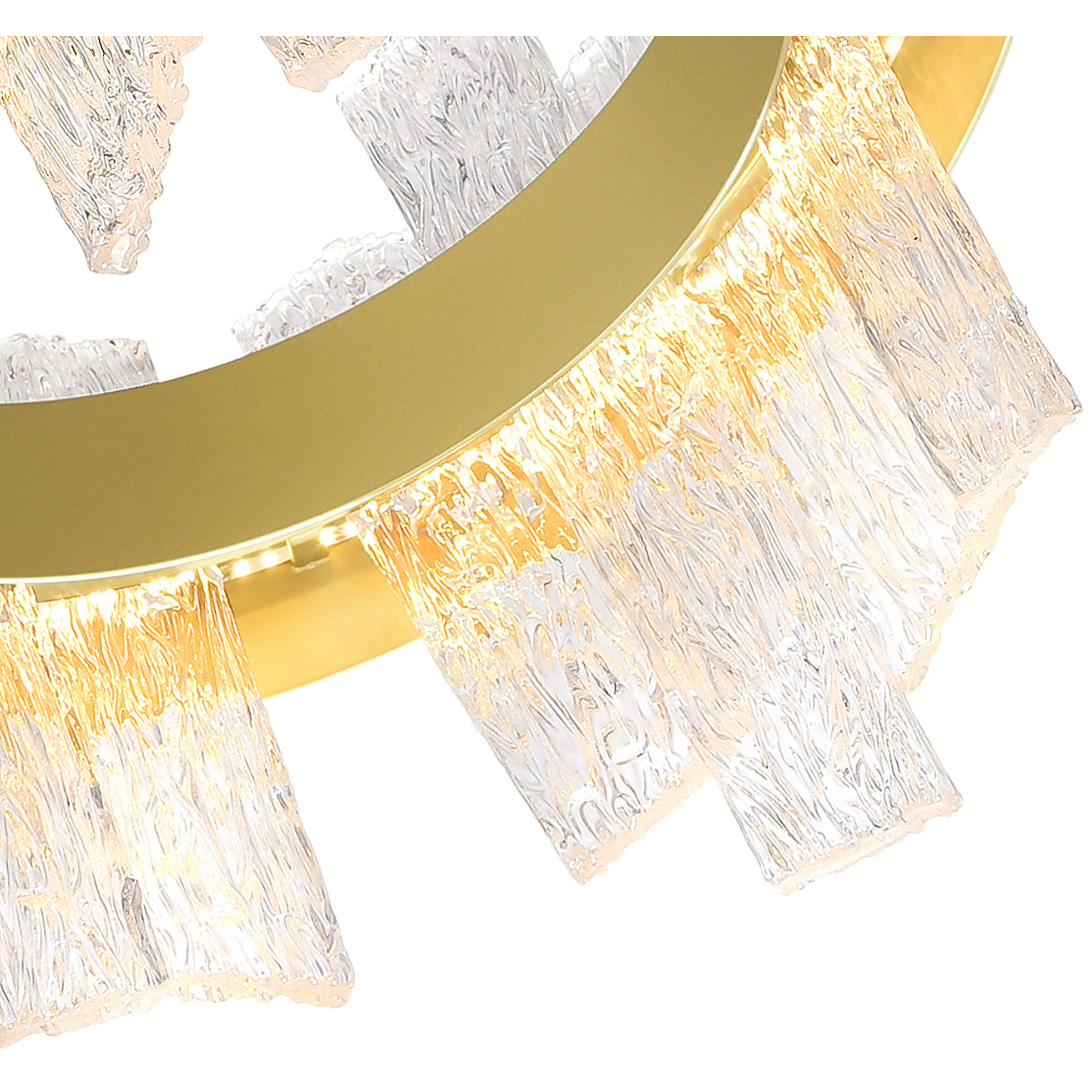 Guadiana LED 32 inch Satin Gold Chandelier Ceiling Light
