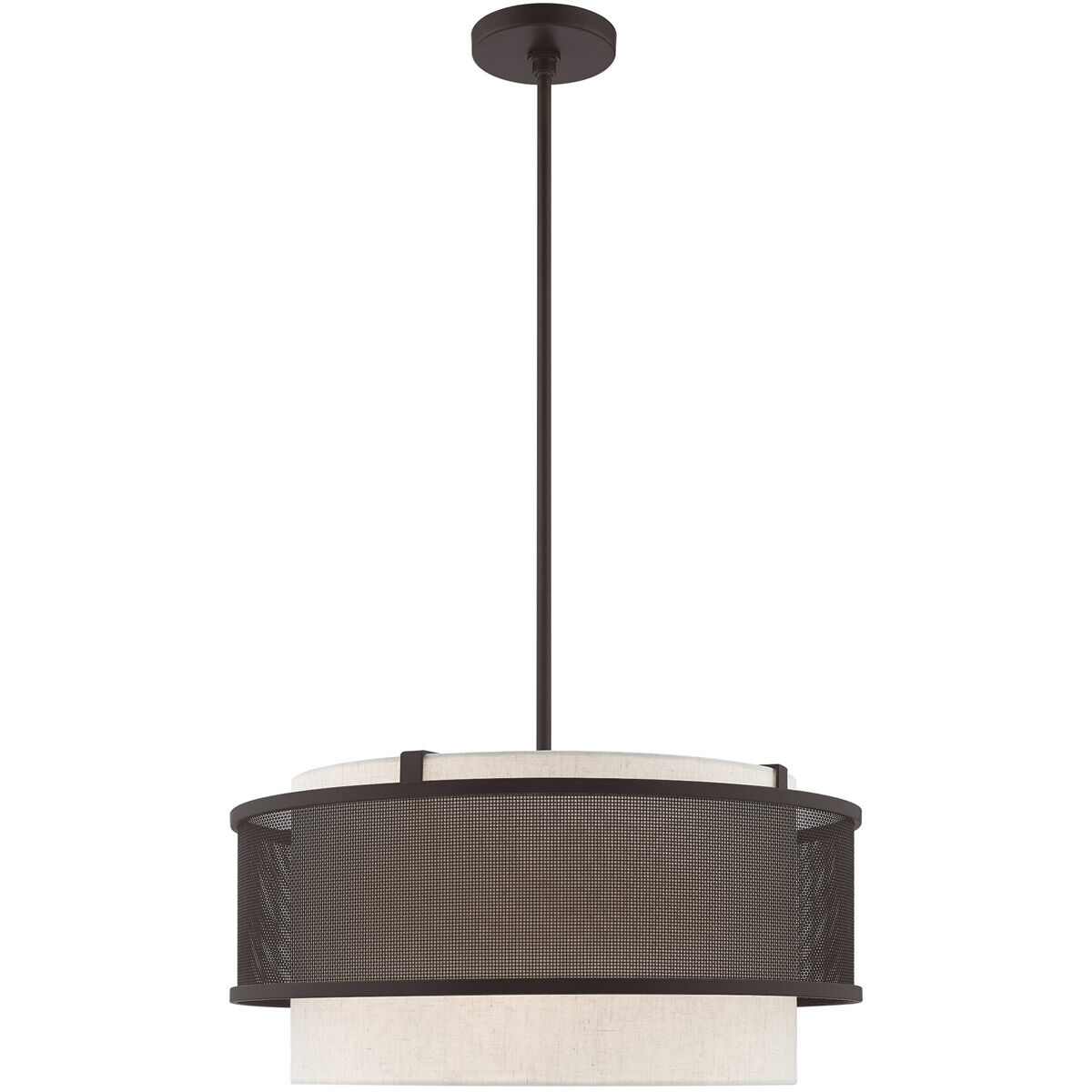 Braddock 4 Light 20 inch Bronze Pendant Chandelier Ceiling Light