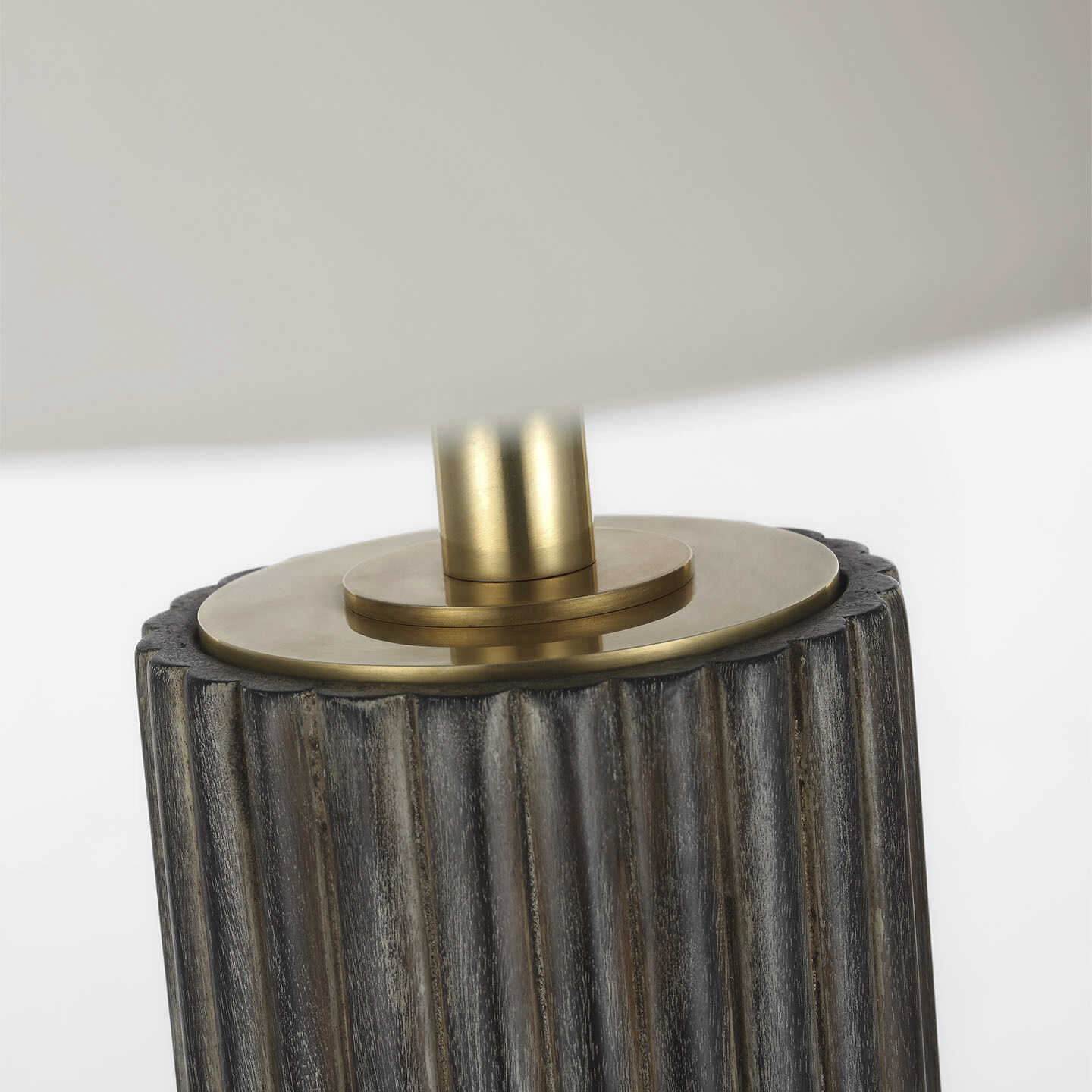 Chapman & Myers Reeve 29.25 inch 15 watt Vintage Walnut and Ebonized Oak Table Lamp Portable Light