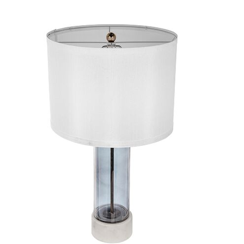 Anita 25.5 inch 40.00 watt Whtie and Grey Table Lamp Portable Light
