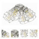 Universal LED Brushed Polished Nickel Fan Light Kit