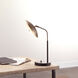 Marvin 20 inch 7.00 watt Brushed Brass & Matte Black Desk Lamp Portable Light