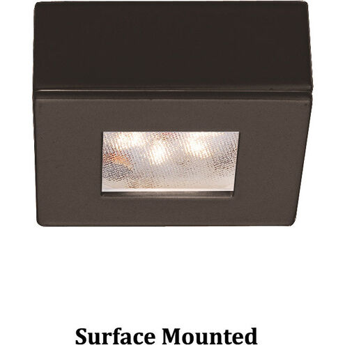 LED Button Light 24 LED 2.25 inch Dark Bronze Puck Light in 3000K