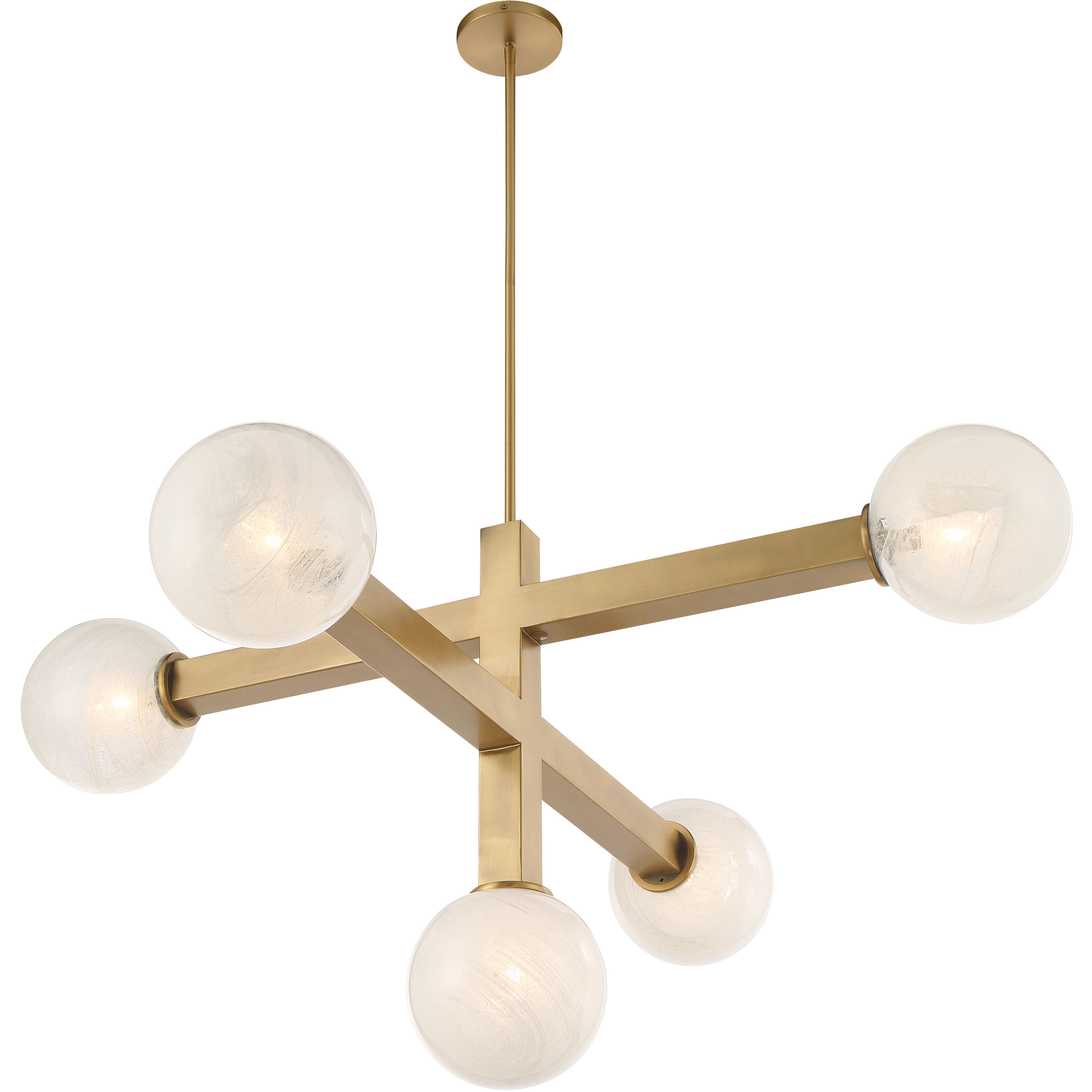 Narra 5 Light 47 inch Legacy Brass Chandelier Ceiling Light