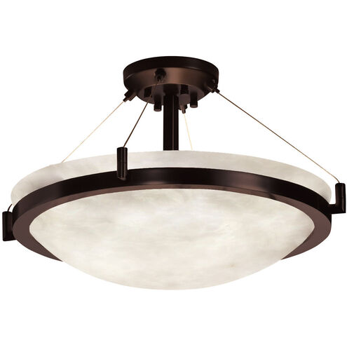 Clouds LED 39 inch Dark Bronze Semi-Flush Ceiling Light in 6000 Lm LED, Bowl