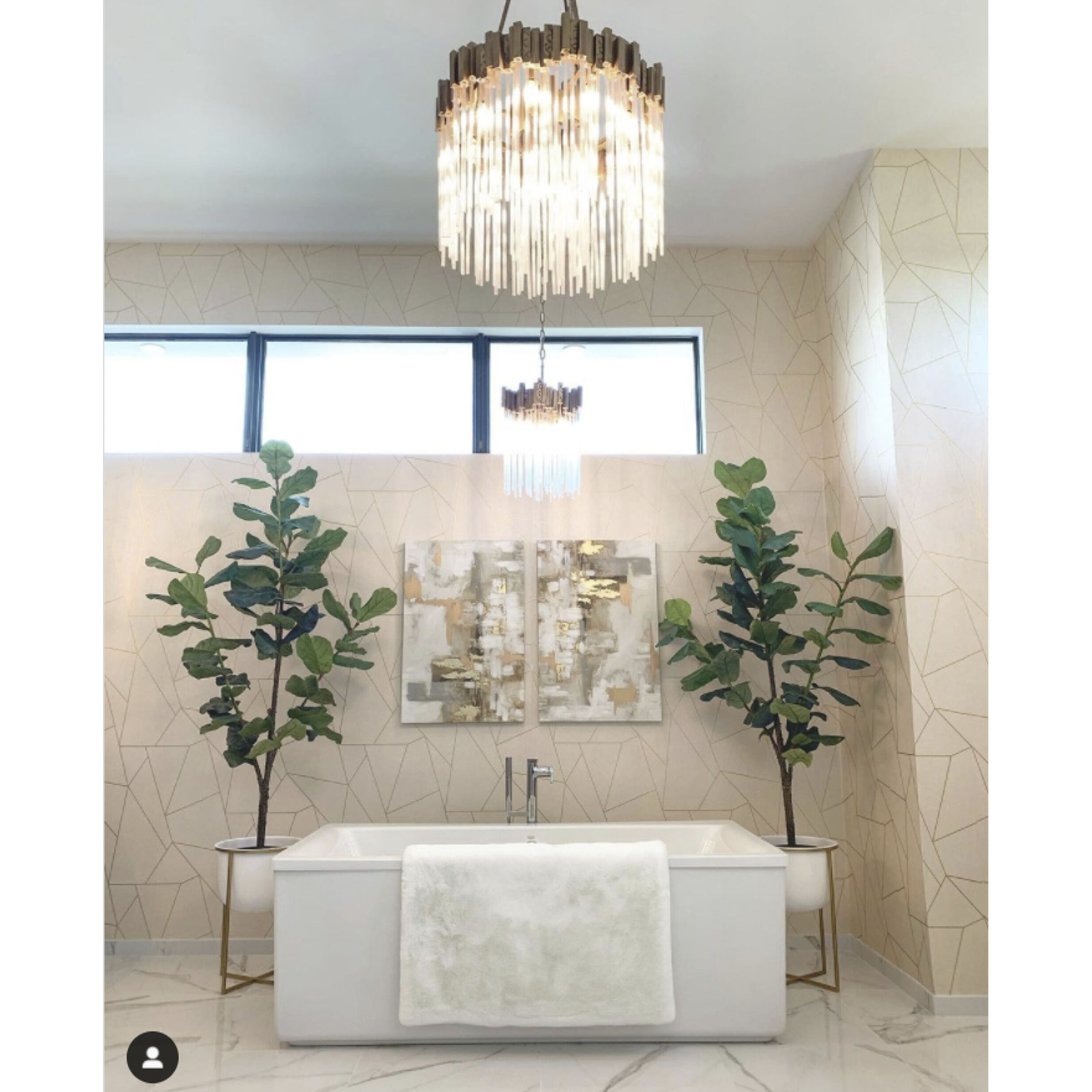 Matrix 6 Light 18.5 inch Havana Gold Pendant Ceiling Light