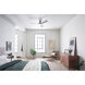 Sola 54 inch Brushed Nickel with Silver Blades Ceiling Fan