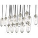 Arden 17 Light 42 inch Brushed Nickel Linear Chandelier Ceiling Light