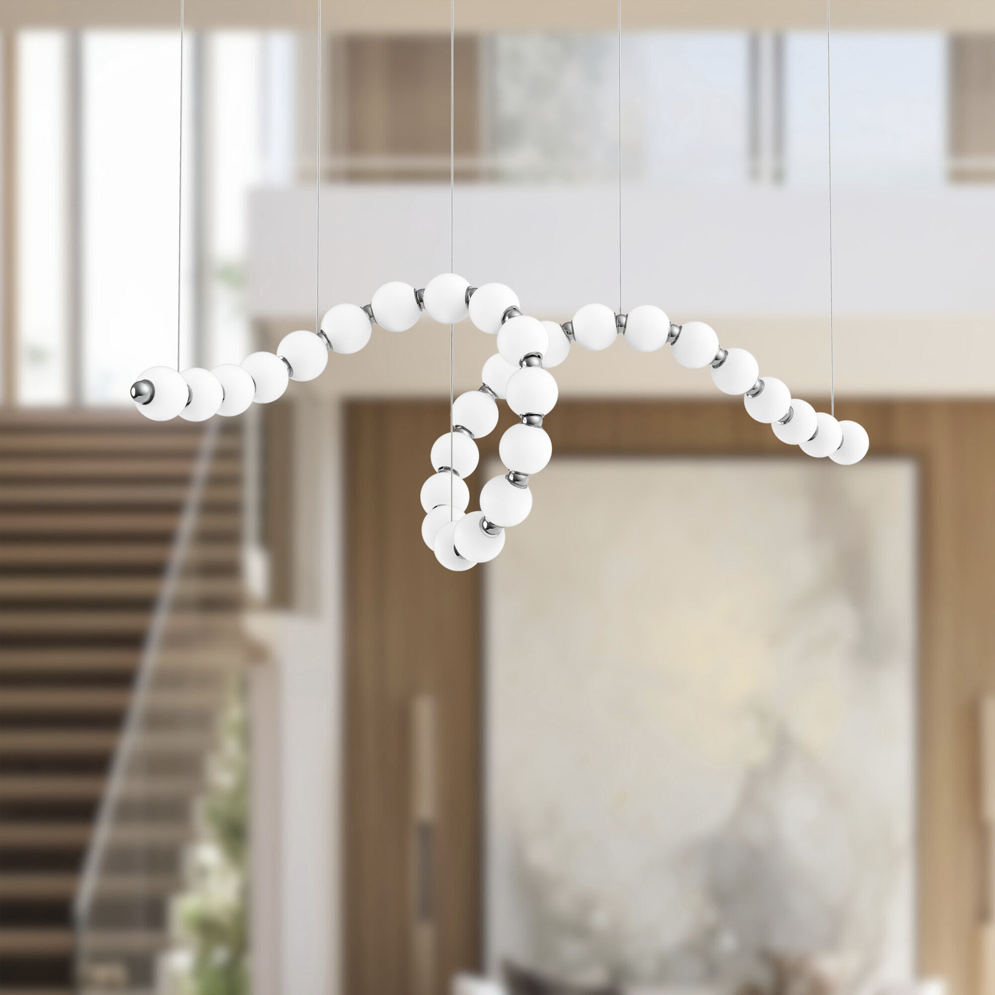 Akoya LED 3.25 inch Chrome Chandelier Ceiling Light