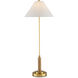 Ippolito 36.5 inch 60.00 watt Antique Brass and Natural Console Lamp Portable Light