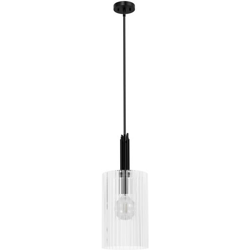 Gatz 1 Light 10 inch Matte Black Pendant Ceiling Light