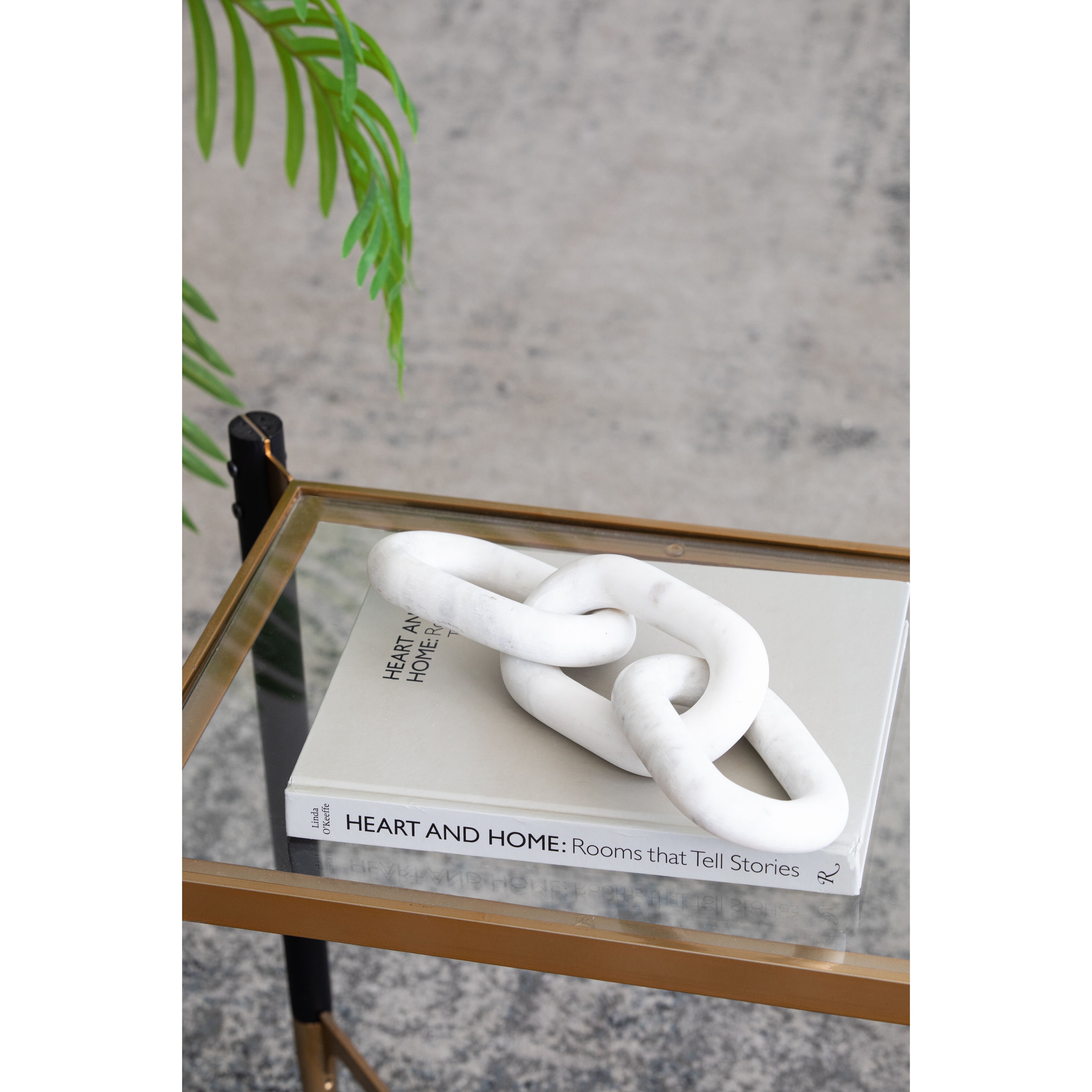 Anita White Marble Chain